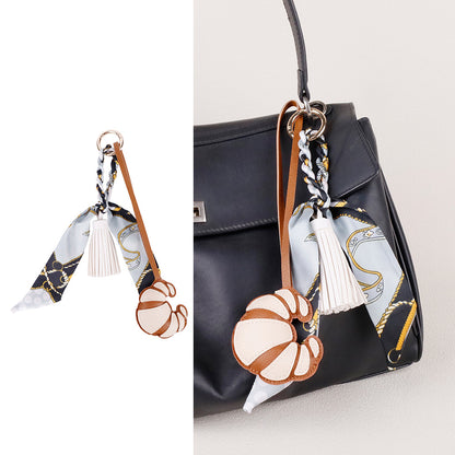 Handmade croissant accessory presented as a gift for her