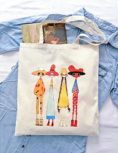 Neutral tone sustainable textile bag blending into a modern capsule wardrobe setup