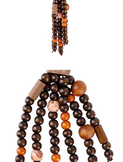Distinctive seed pod keychain with a handmade feel