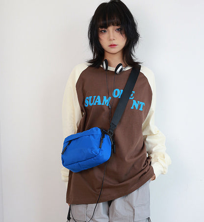 Simple crossbody bag for casual coffee shop visits