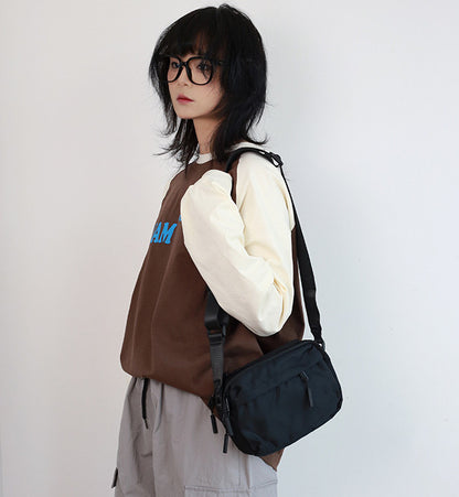 Minimalist mini shoulder bag for carrying essentials while shopping