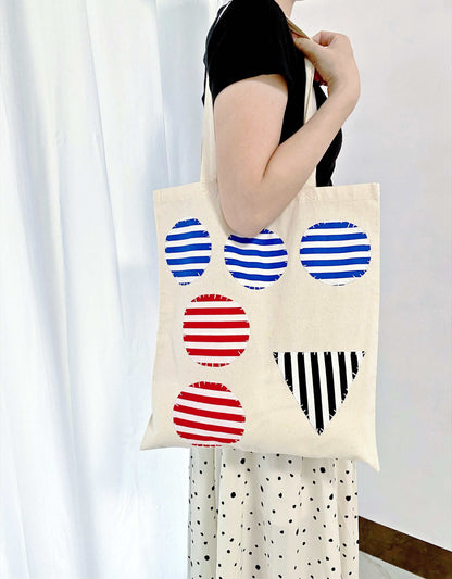 Ethical and sustainable natural materials tote bag for conscious shopping.