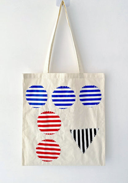 Hand-stitched look bag, a thoughtful Mother's Day or Valentine's gift idea.