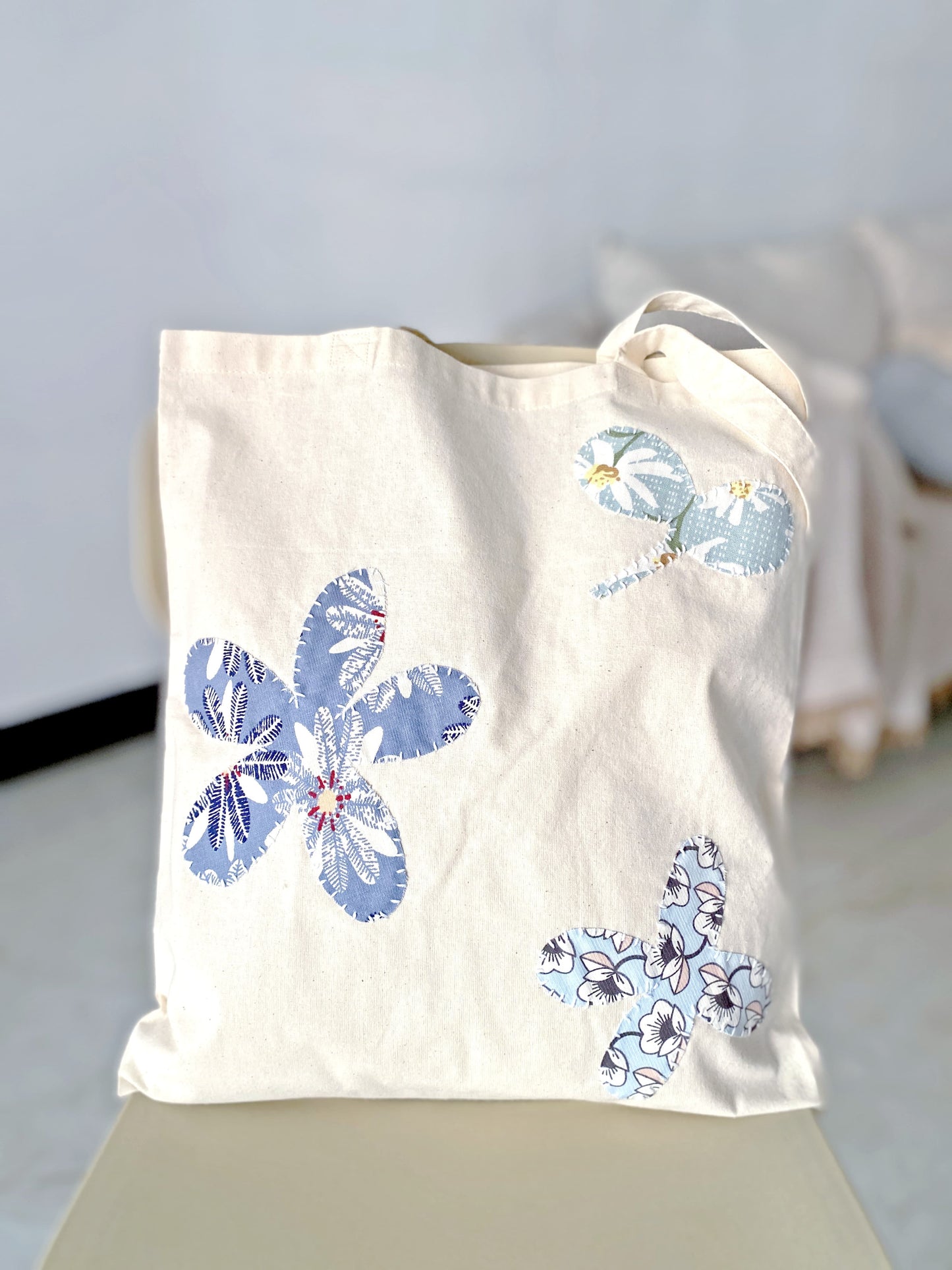 Personalized-look cotton tote for Valentine's Day or as a bridesmaid gift.