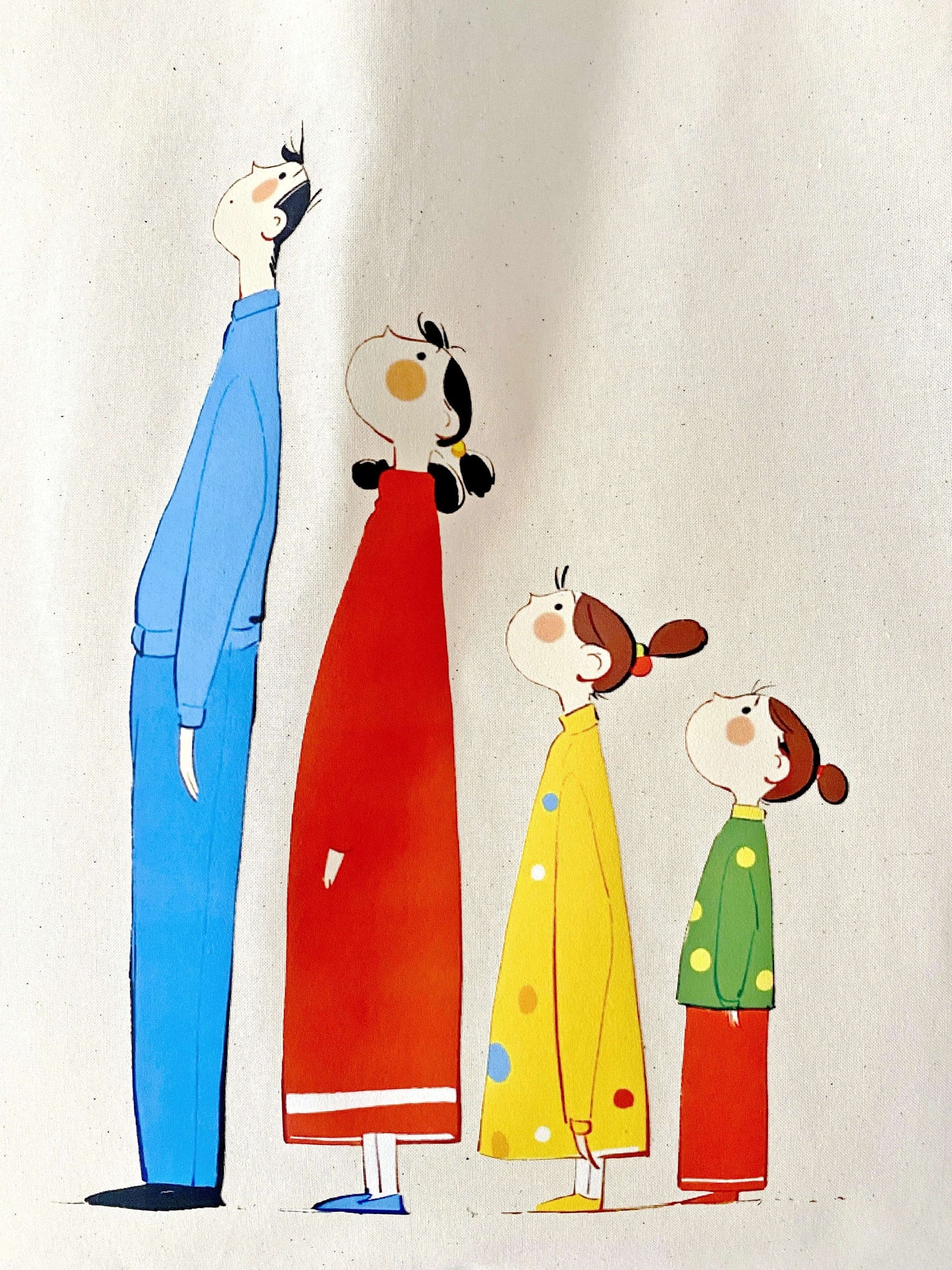 Everyday cotton shoulder bag with emotional design