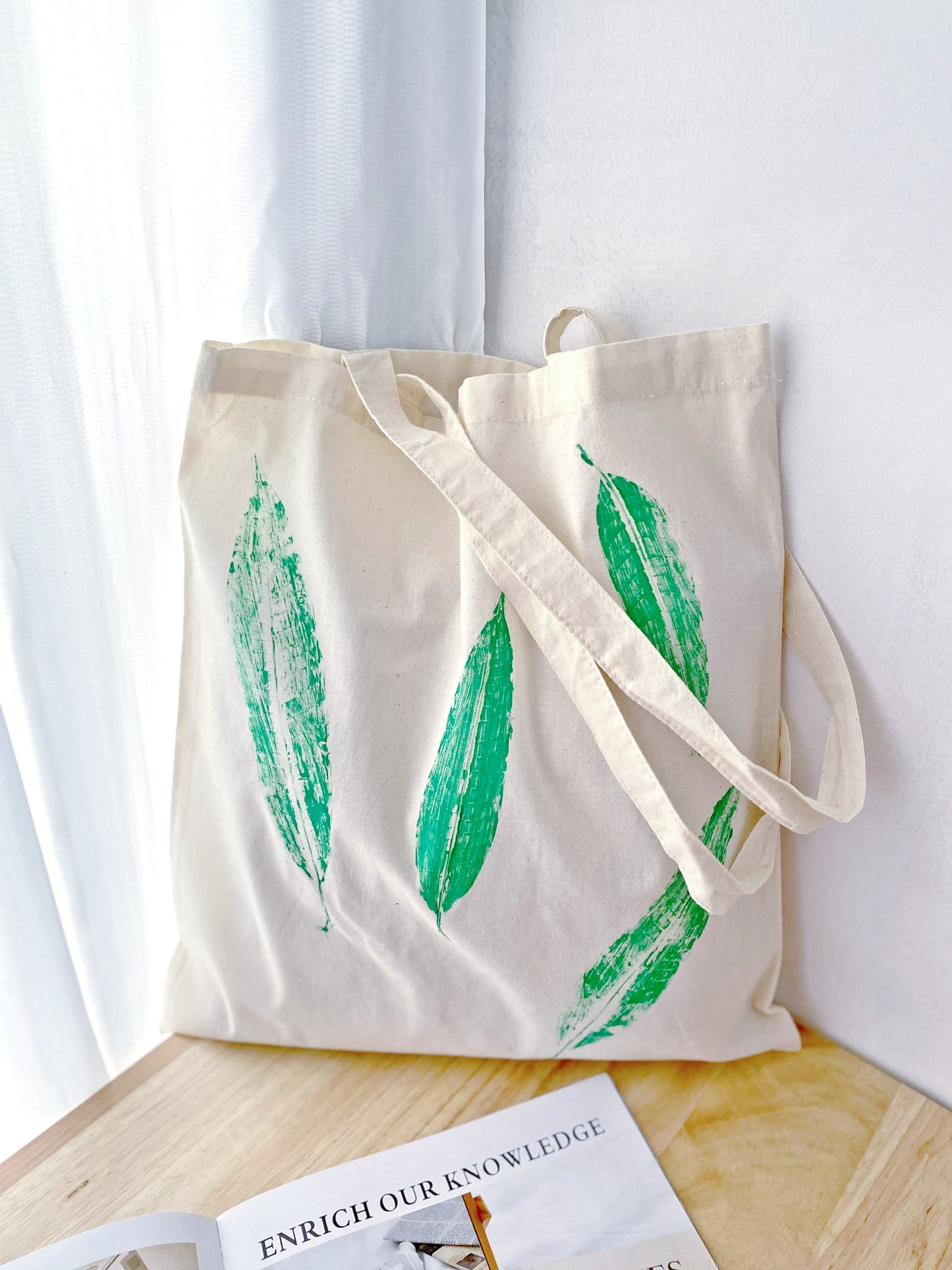 High-quality large fabric shopper bag