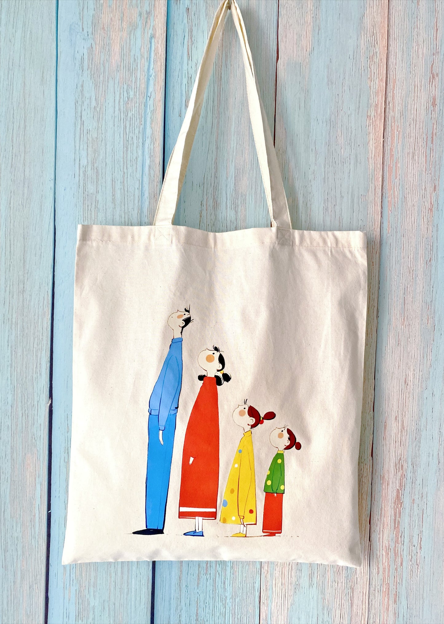 Casual cotton tote bag for weekend outings and cafes