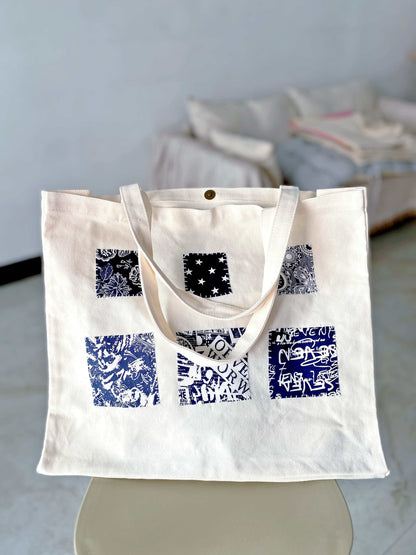 Spacious bag packed for weekend errands