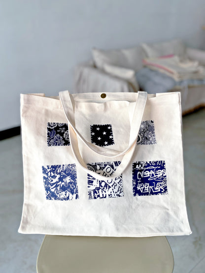 Spacious bag packed for weekend errands