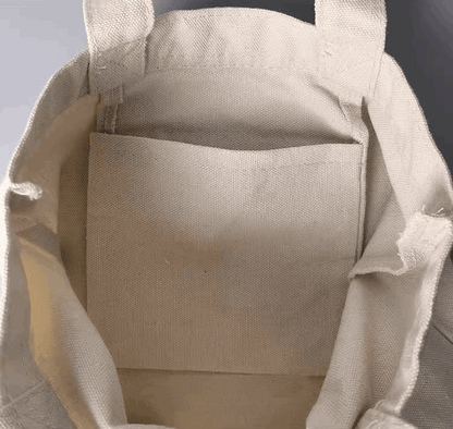 Canvas Carryall with Creative Patchwork