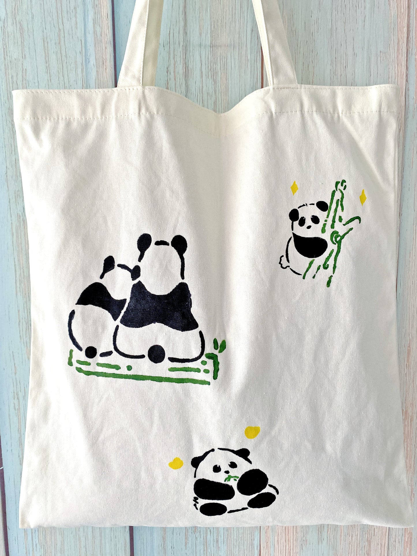 panda print canvas tote as a thoughtful gift idea
