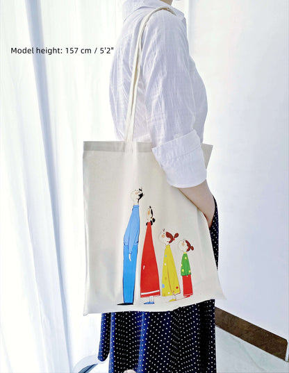 Natural fabric tote bag inspired by slow living lifestyle