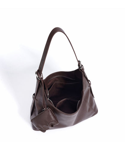 multiway carry leather shoulder bag