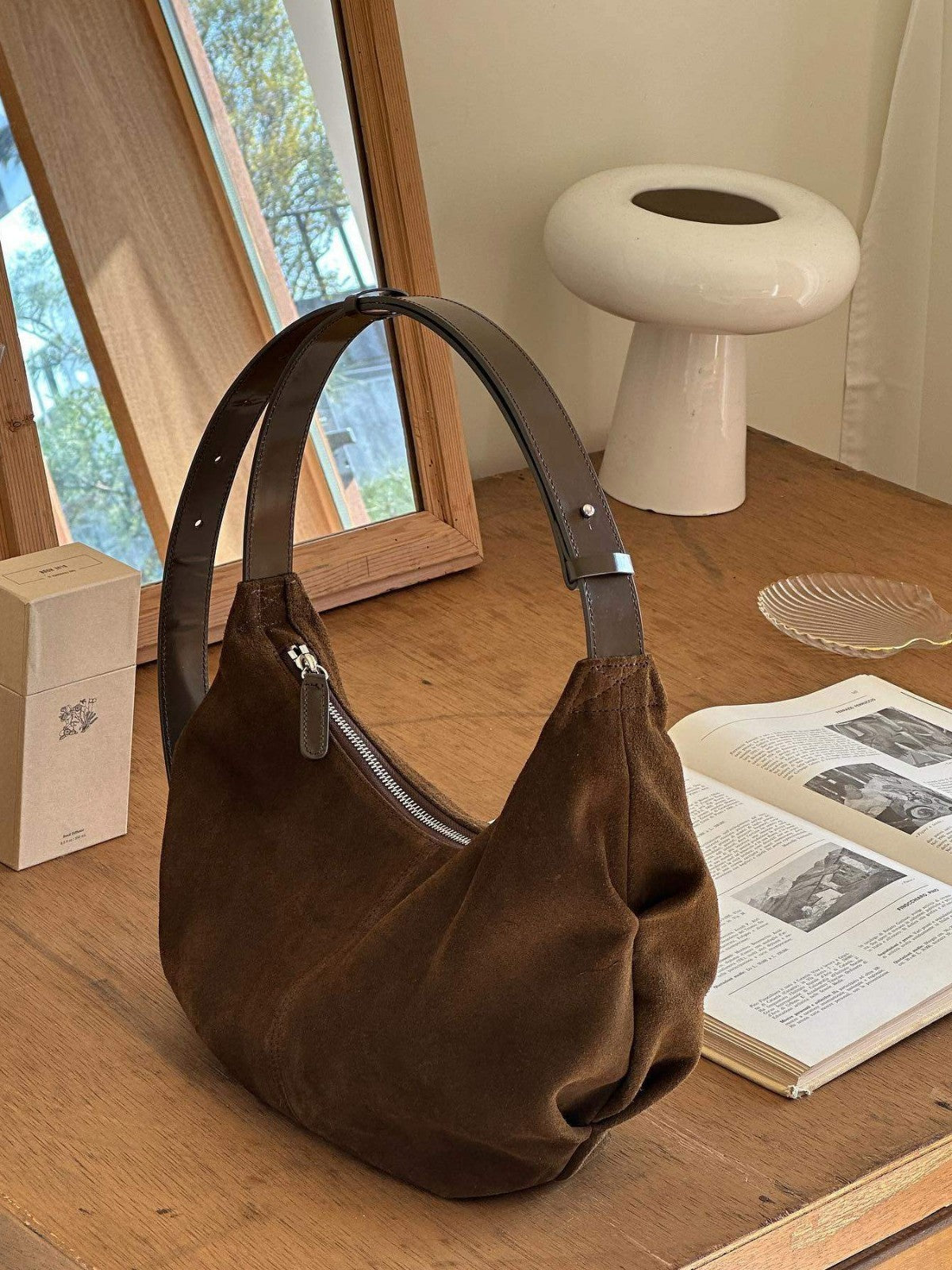 Genuine Leather Shoulder Bag with a Soft and Flexible Design for Women