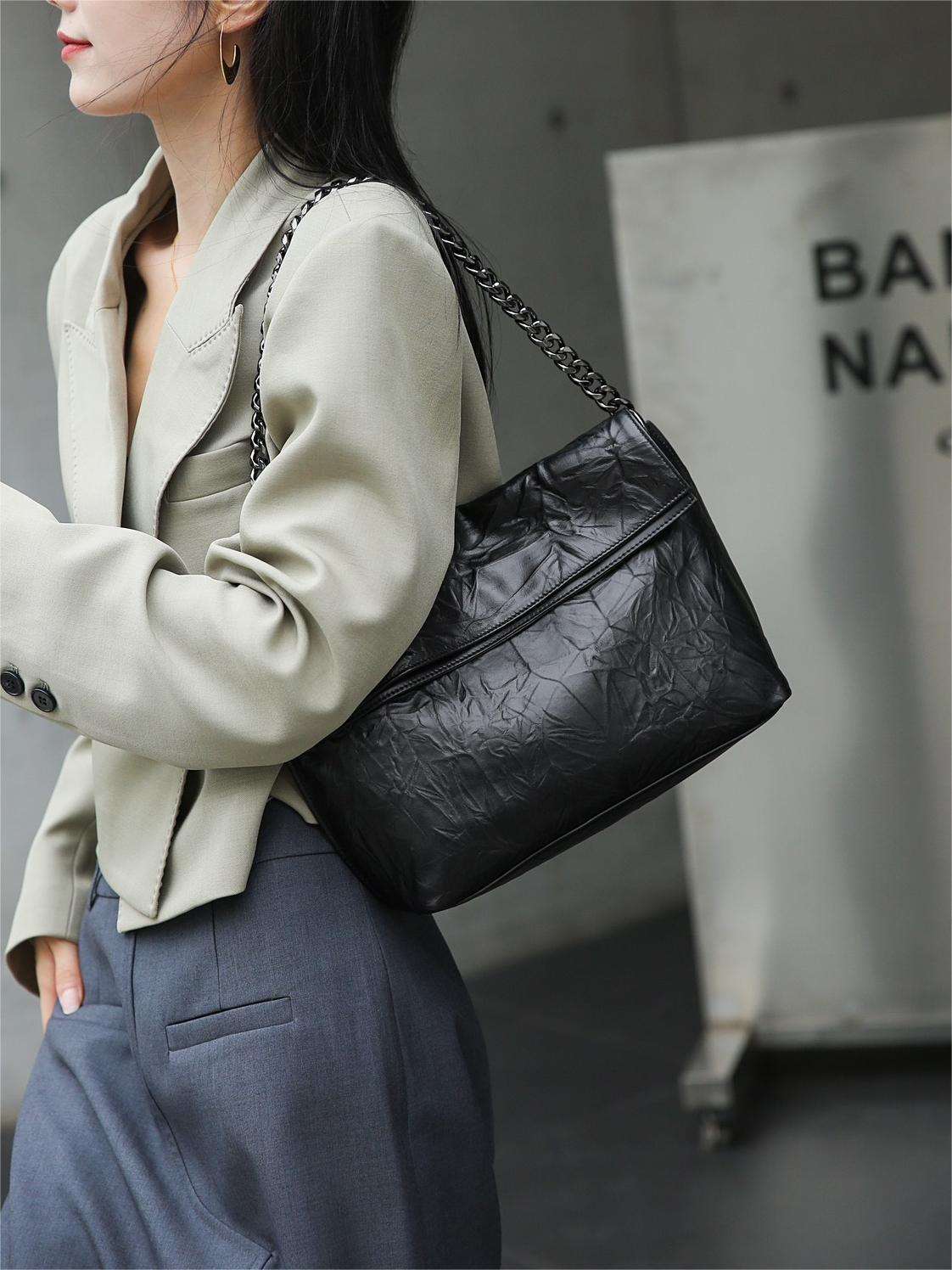 Stylish Leather Top-Handle Bag for Women Woyaza