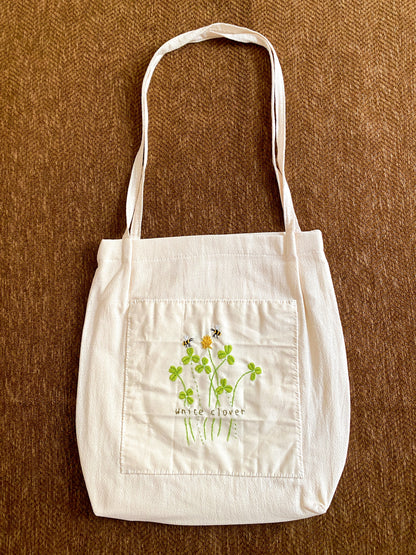 Hand embroidered floral bag for a thoughtful present for mom