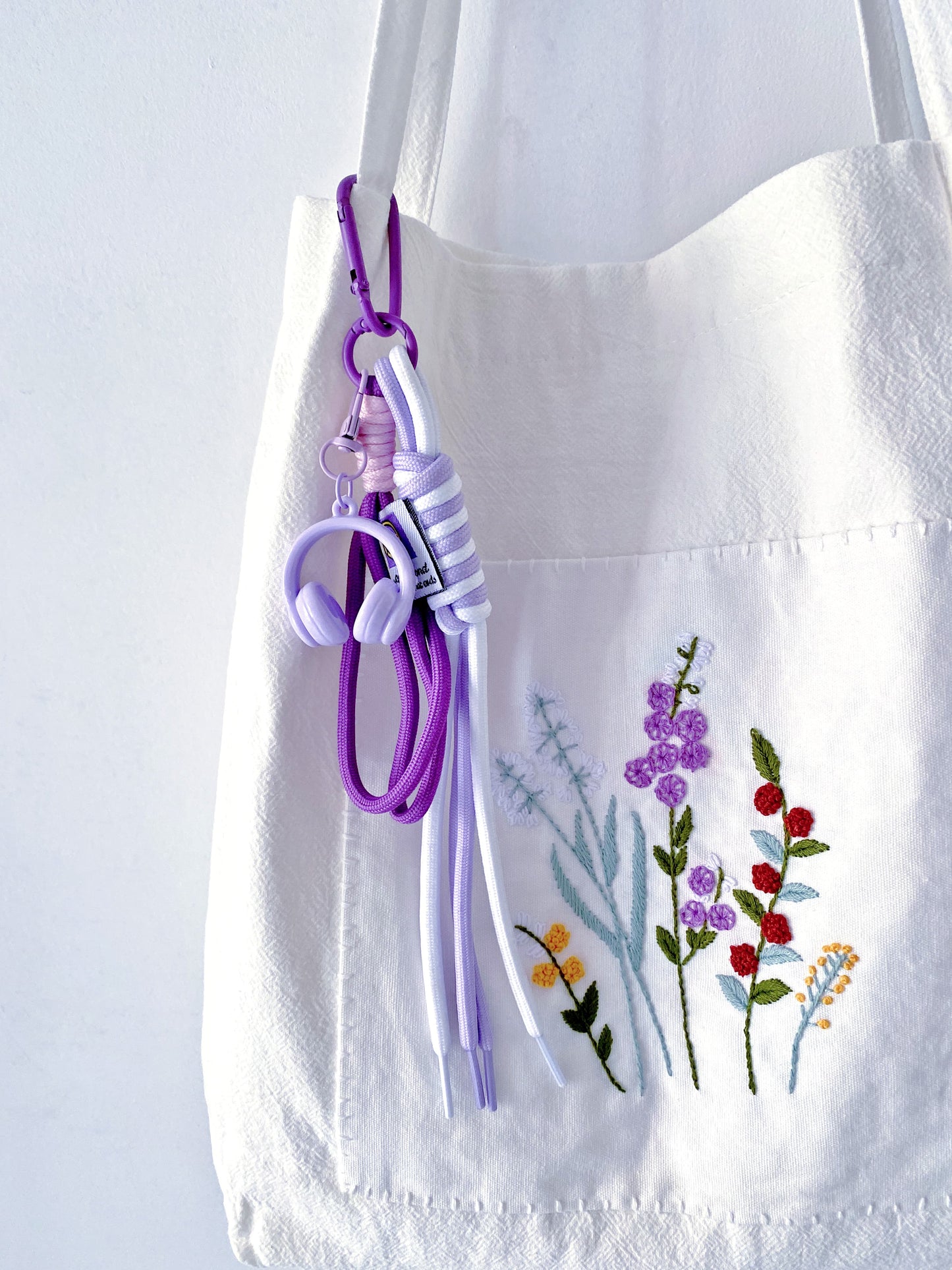 cotton linen tote with unique floral embroidery chosen as a personal gift