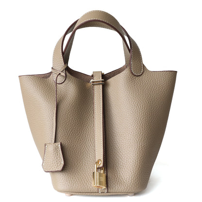 Women's Leather Bucket Bag