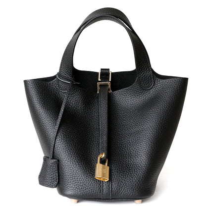 Small Leather Bucket Bag