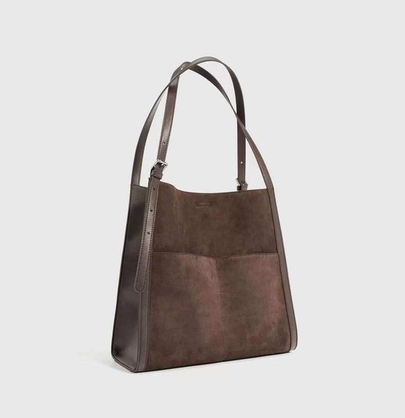 Handcrafted Leather Stylish Commuter Tote woyaza