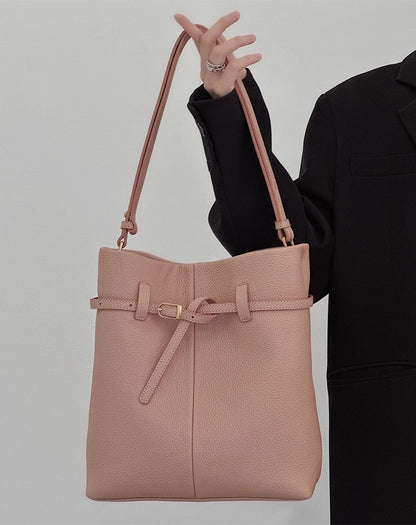 Elegant Leather Hobo Bag Woyaza