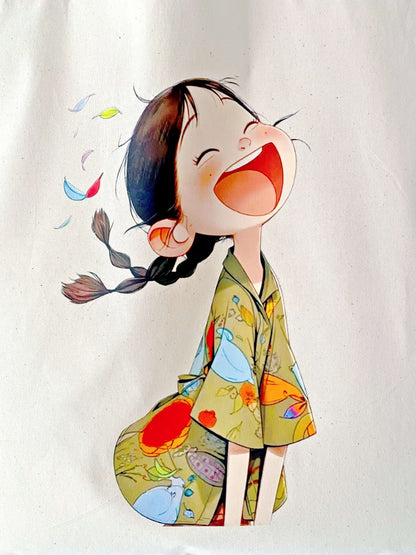 casual cotton shoulder bag for students and creative professionals