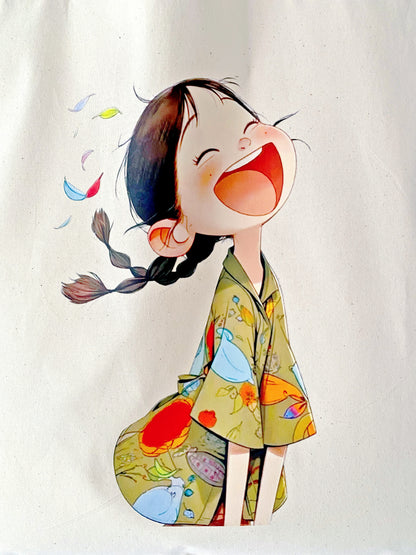 casual cotton shoulder bag for students and creative professionals