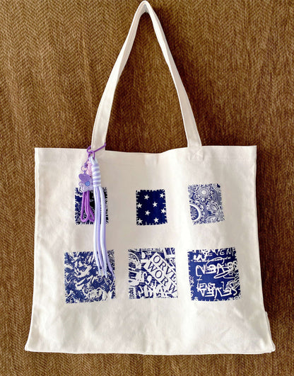 canvas tote bag that folds flat for easy storage