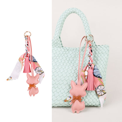 Fox charm displayed as a playful car hanging decoration