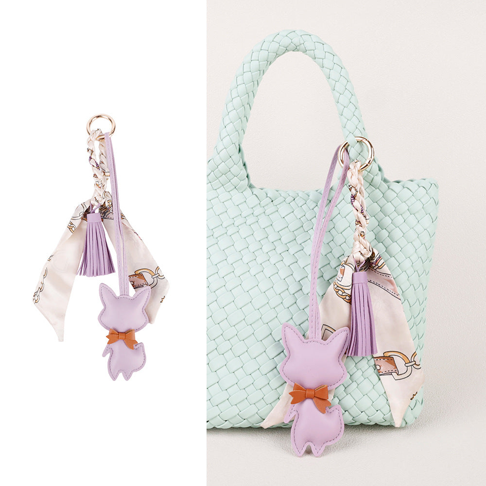 Fox bag accessory styled for a relaxed weekend look