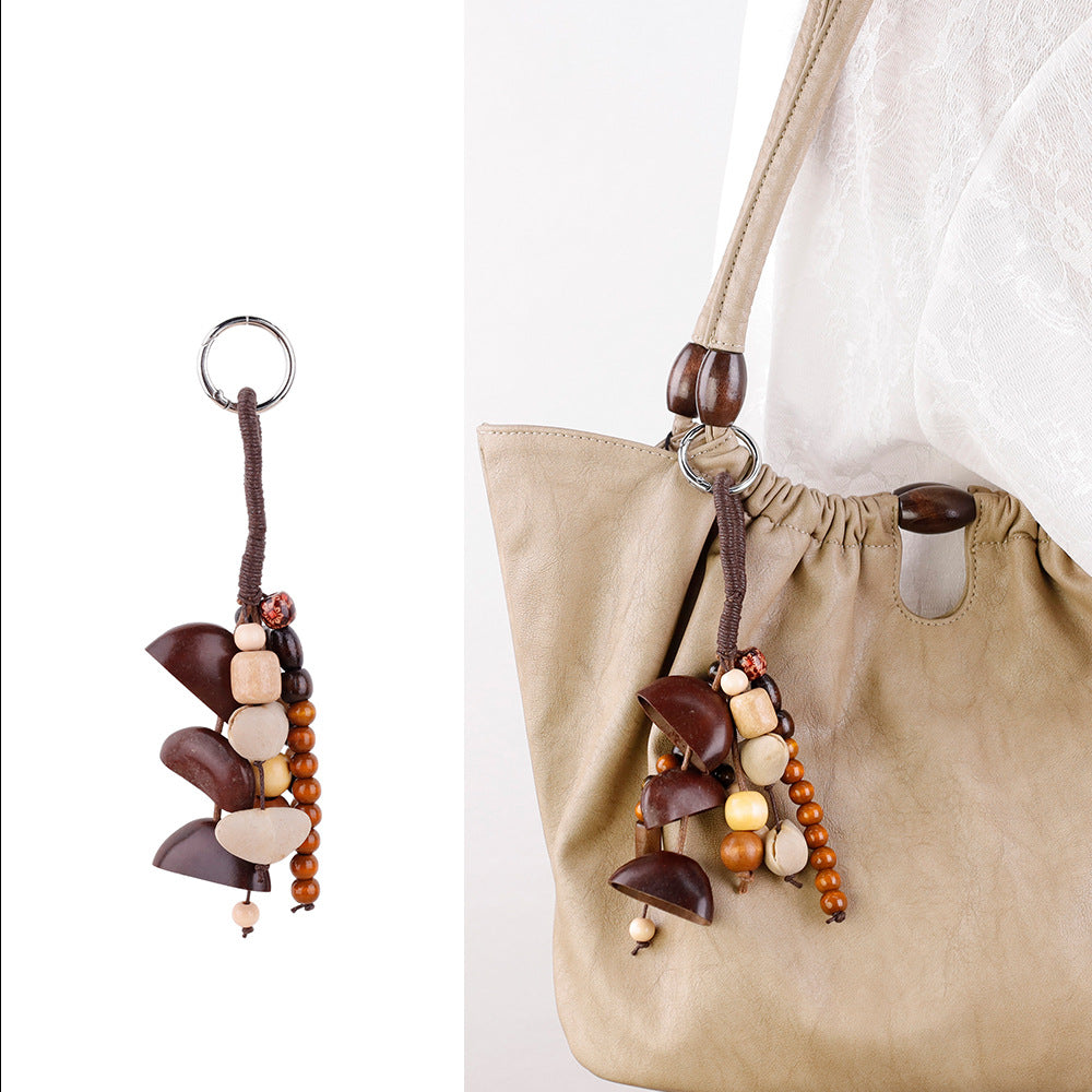 Natural Fruit Shell Rattle Charm