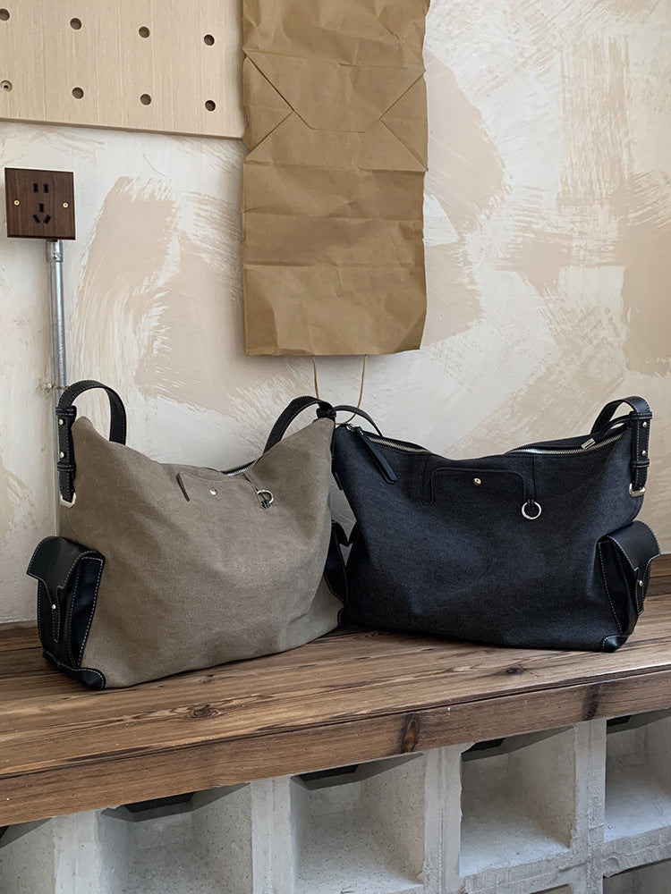 Hobo style bag with space for books and small essentials