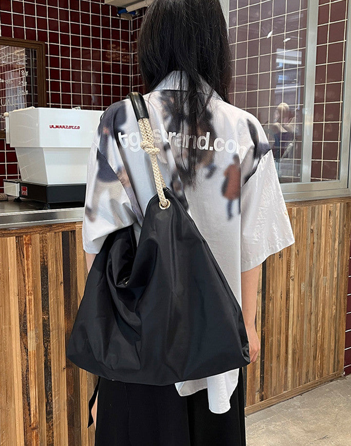Roomy shoulder tote for carrying daily essentials