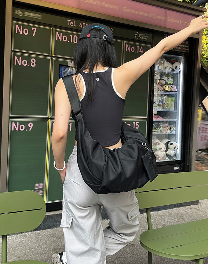Large capacity crossbody bag for daily essentials