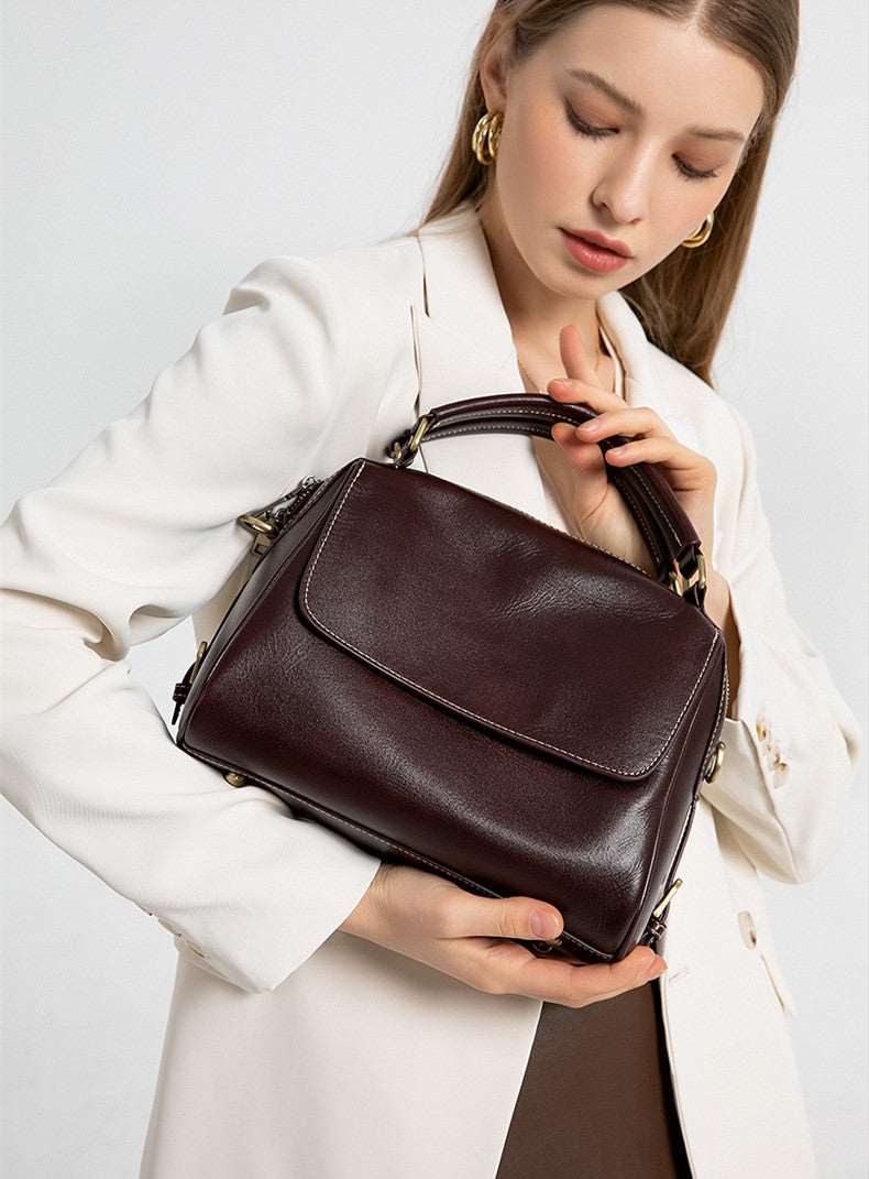 Fashionable Soft Leather Tote Bag Woyaza
