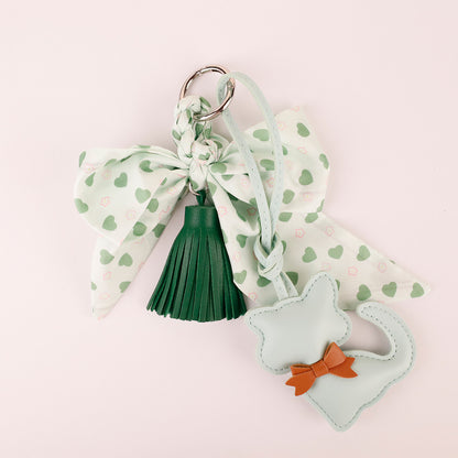 Adorable animal ribbon bag clip on compact shoulder purse