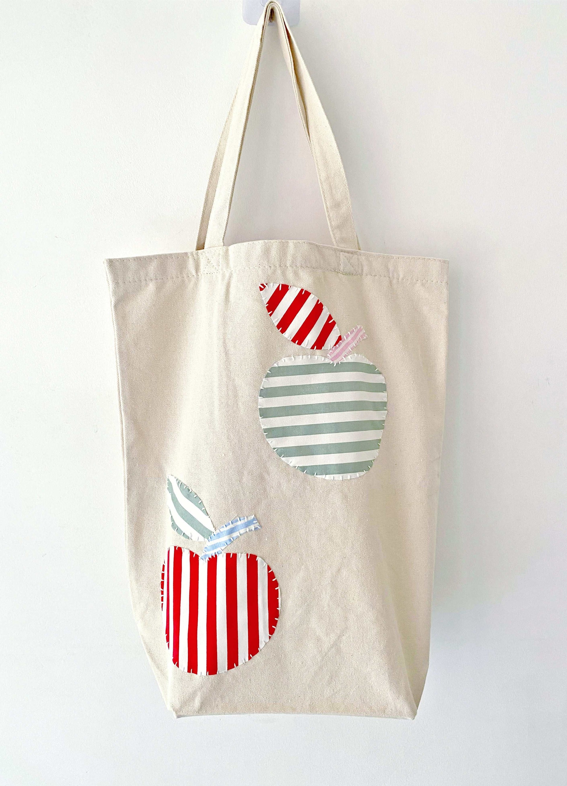 Canvas Carryall with Creative Patchwork