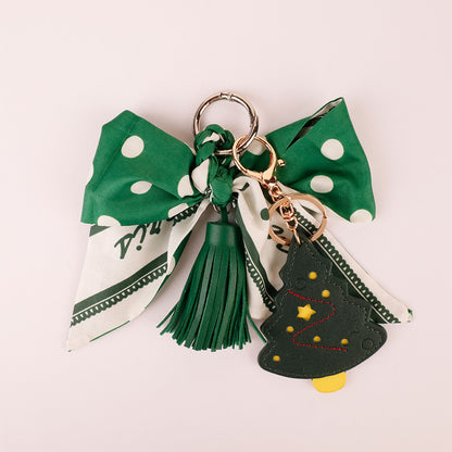 Cute bow purse accessory for daily leather bag decoration