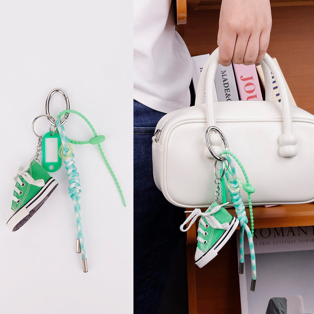Sporty green keychain accessory for everyday carry