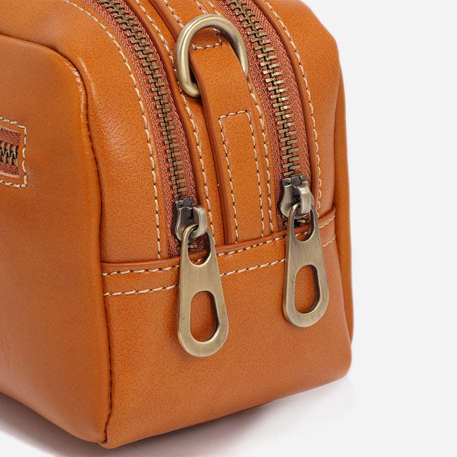 Classic Women's Tote Handbag with Dual Zipper Design - woyaza