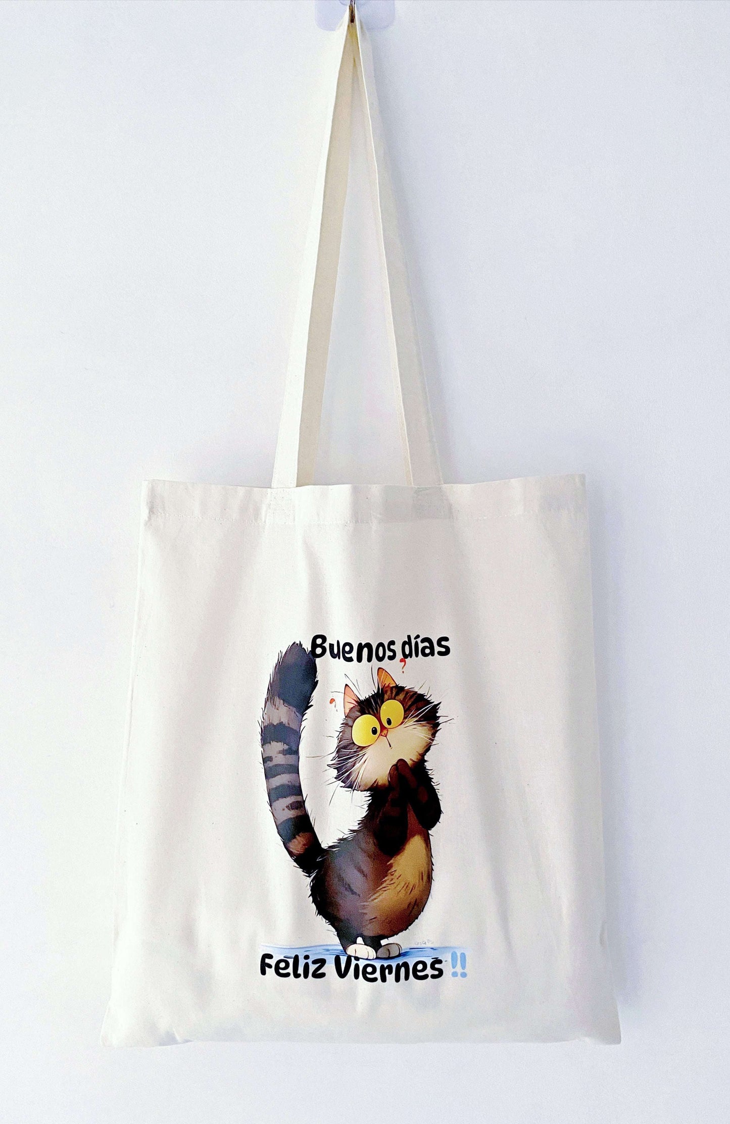 Soft natural cotton tote for sensory-sensitive skin, featuring a smooth, hand-pressed ink design without stiffness.