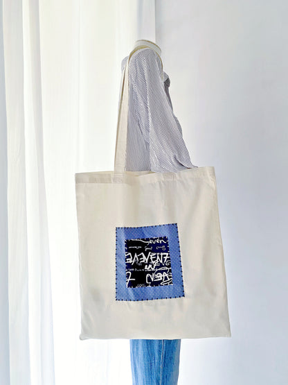 Hand-sewn textile tote, ideal unique gift for Thanksgiving season.