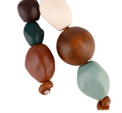 Ceramic bead ornament designed for bags and backpacks