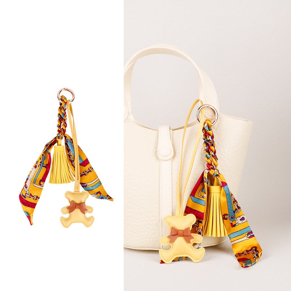 Charming gift for handbag lovers showcasing a handcrafted bear clip accessory