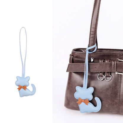 Cute hanging cat decoration for a daily handbag