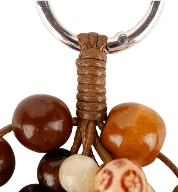 Natural bead hanging charm for everyday carry
