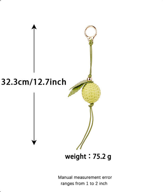 Fresh green bag charm for personal everyday styling