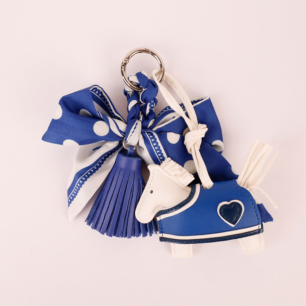 Polka dot bow accessory for totes and handbags