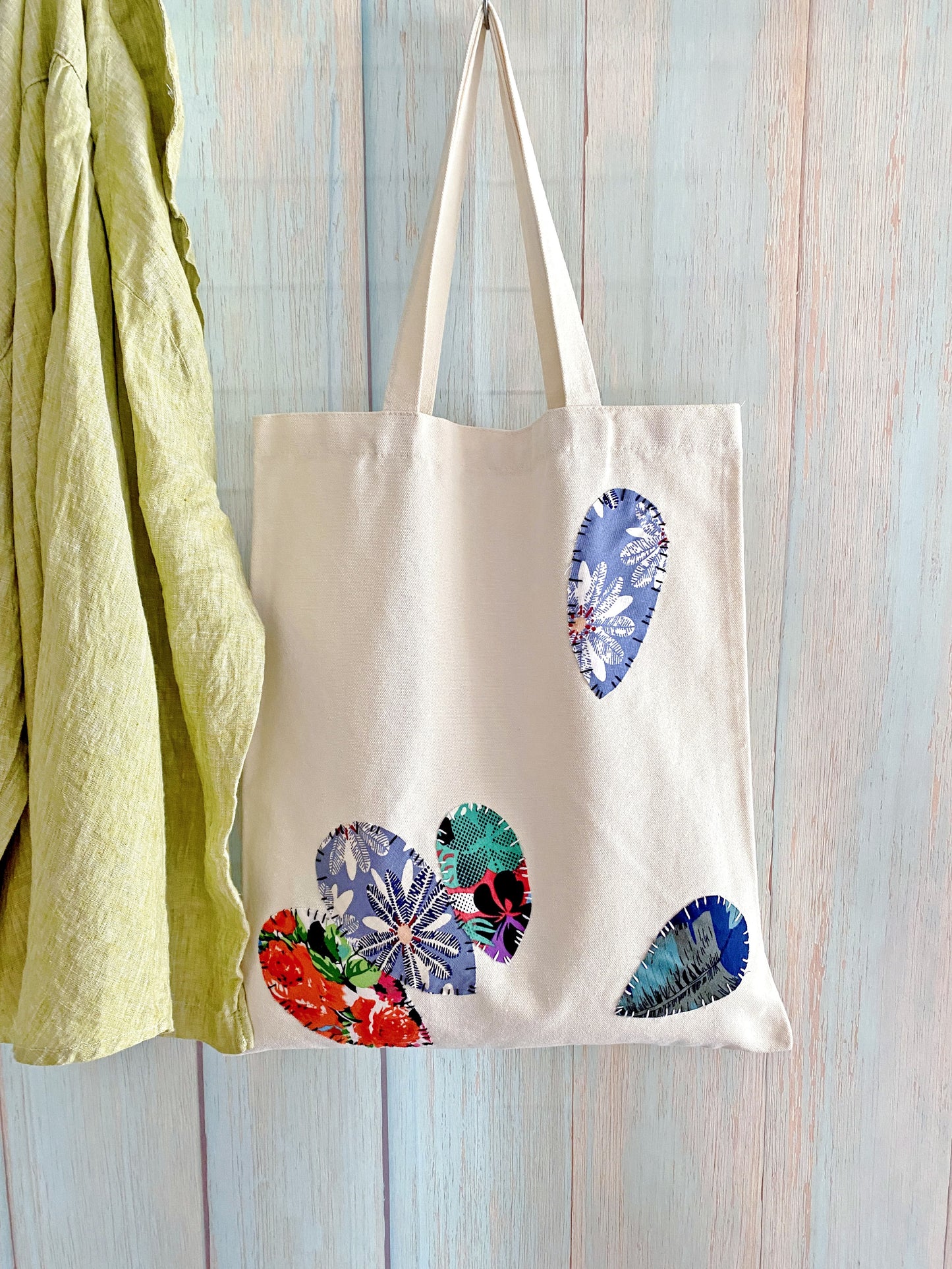 Original stitched canvas bag idea for someone who enjoys slow living style