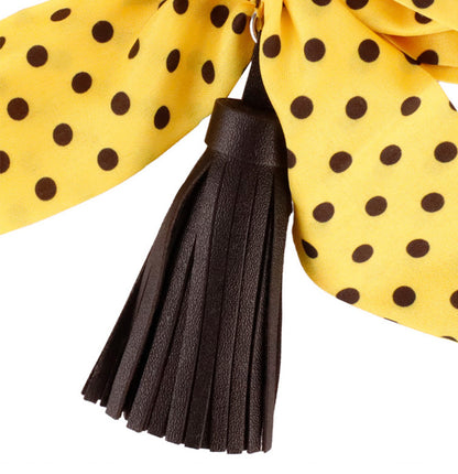 Handmade bow accessory for a handbag